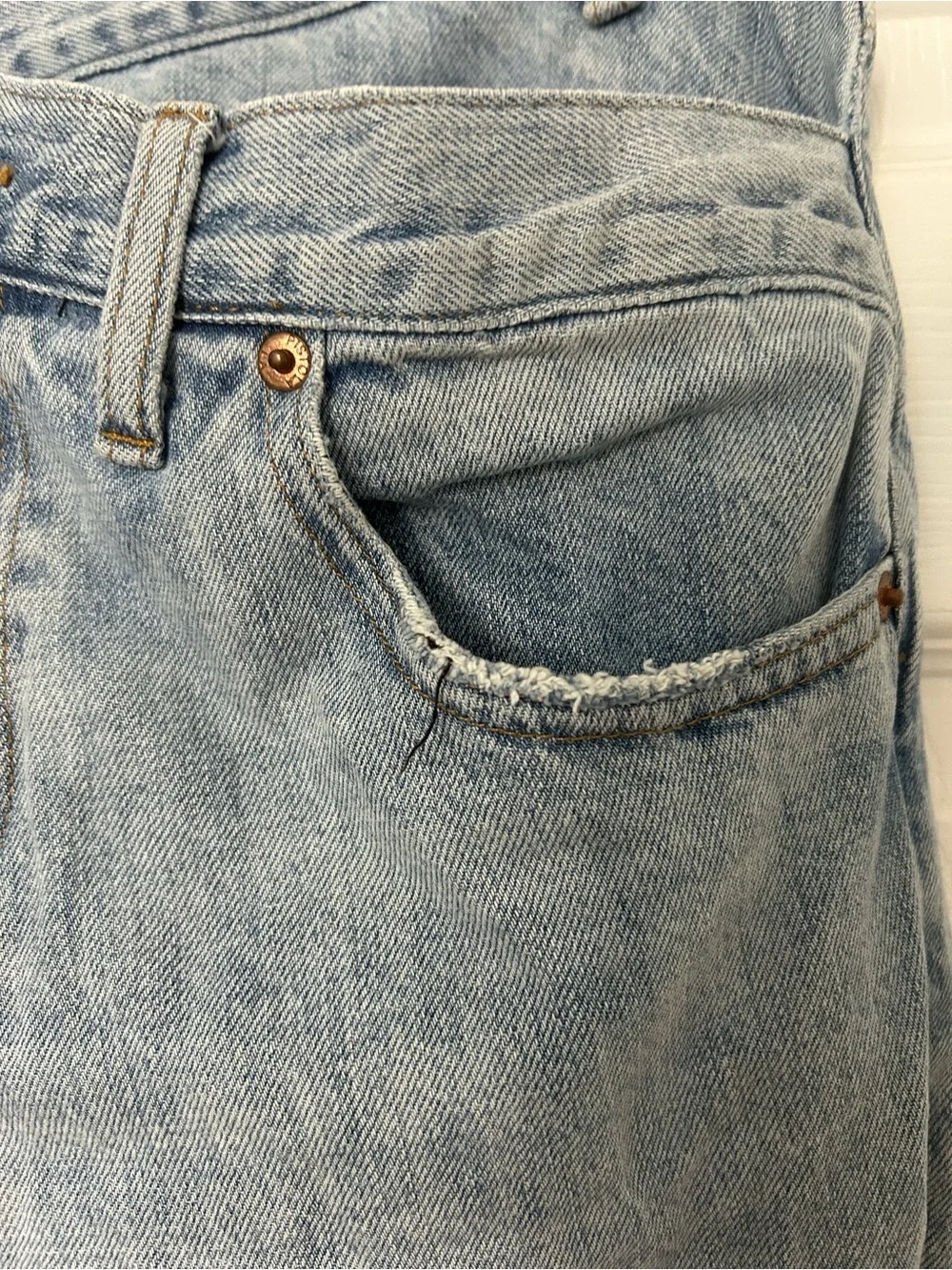 Pistola Bobbie Wide Leg Crossover Jeans - Picture 6 of 16